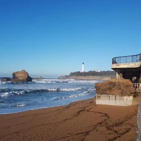Studio et piscine sur la grande plage Biarritz Extérieur photo